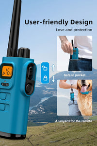 Dog Training Remote And Collar Set With Adjustable Features