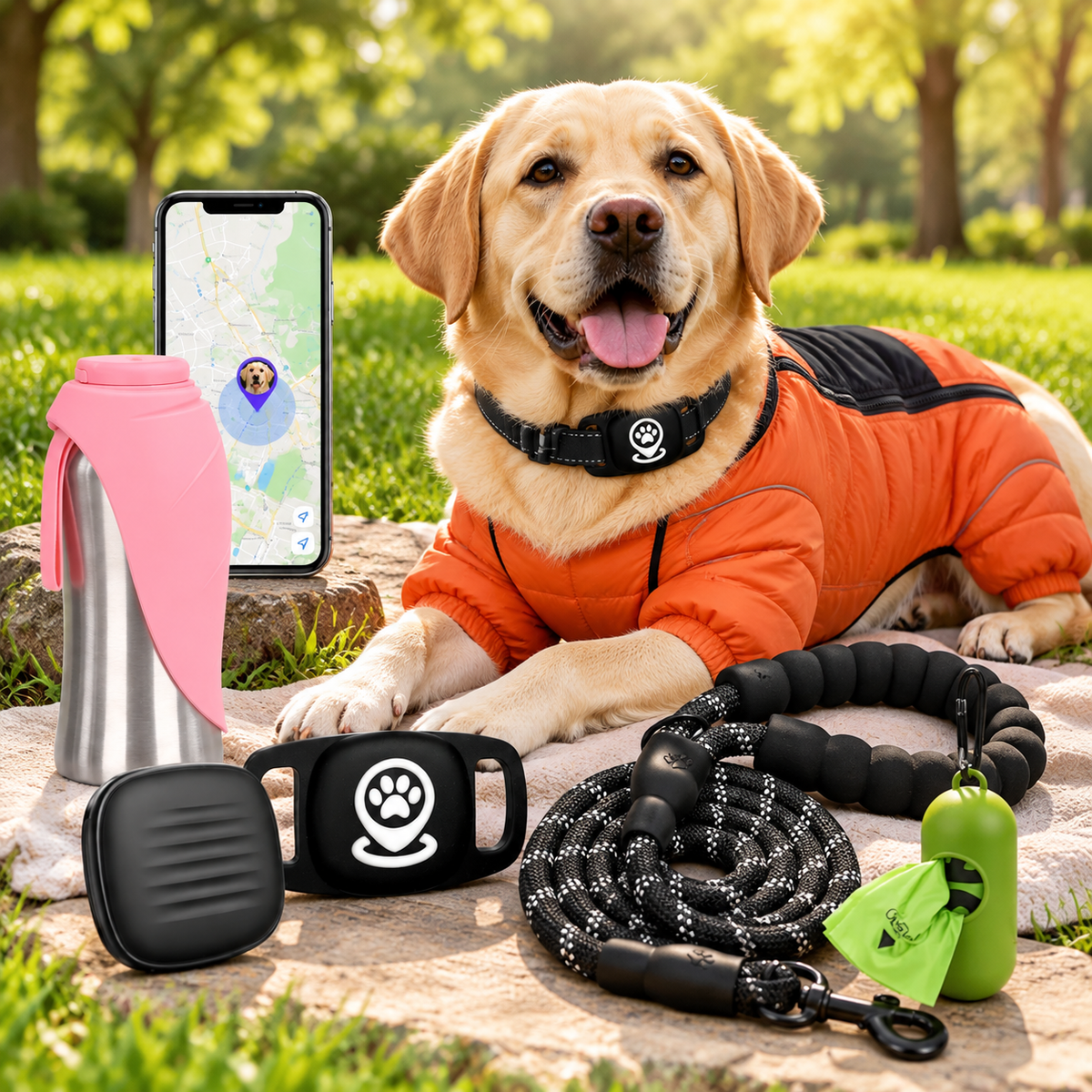 Comfortable dog winter coat for outdoor walks and cold weather protection