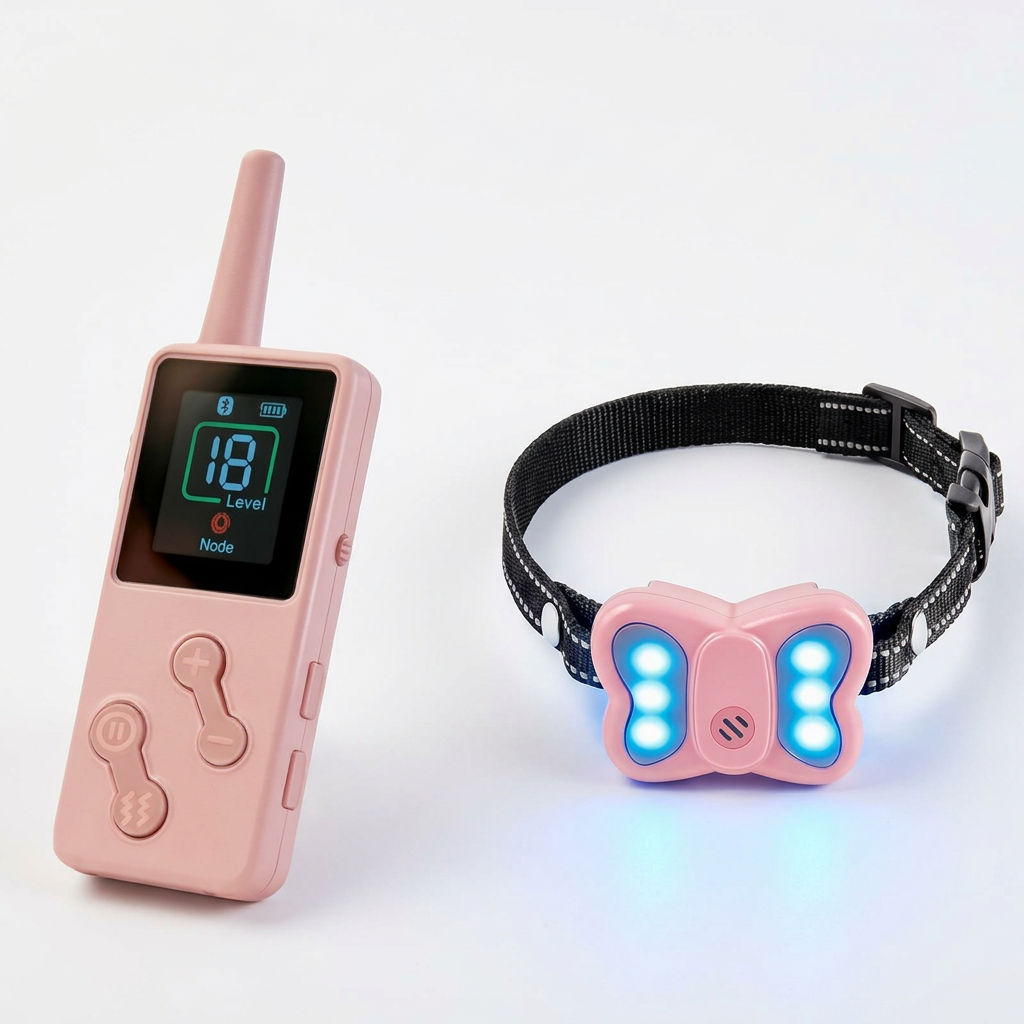 Light-up cat and dog collar with rechargeable design
