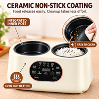 3.6L Electric Cooker with Low-Sugar Steaming Basket
