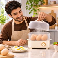 Small Electric Egg, Bun & Breakfast Steamer Machine