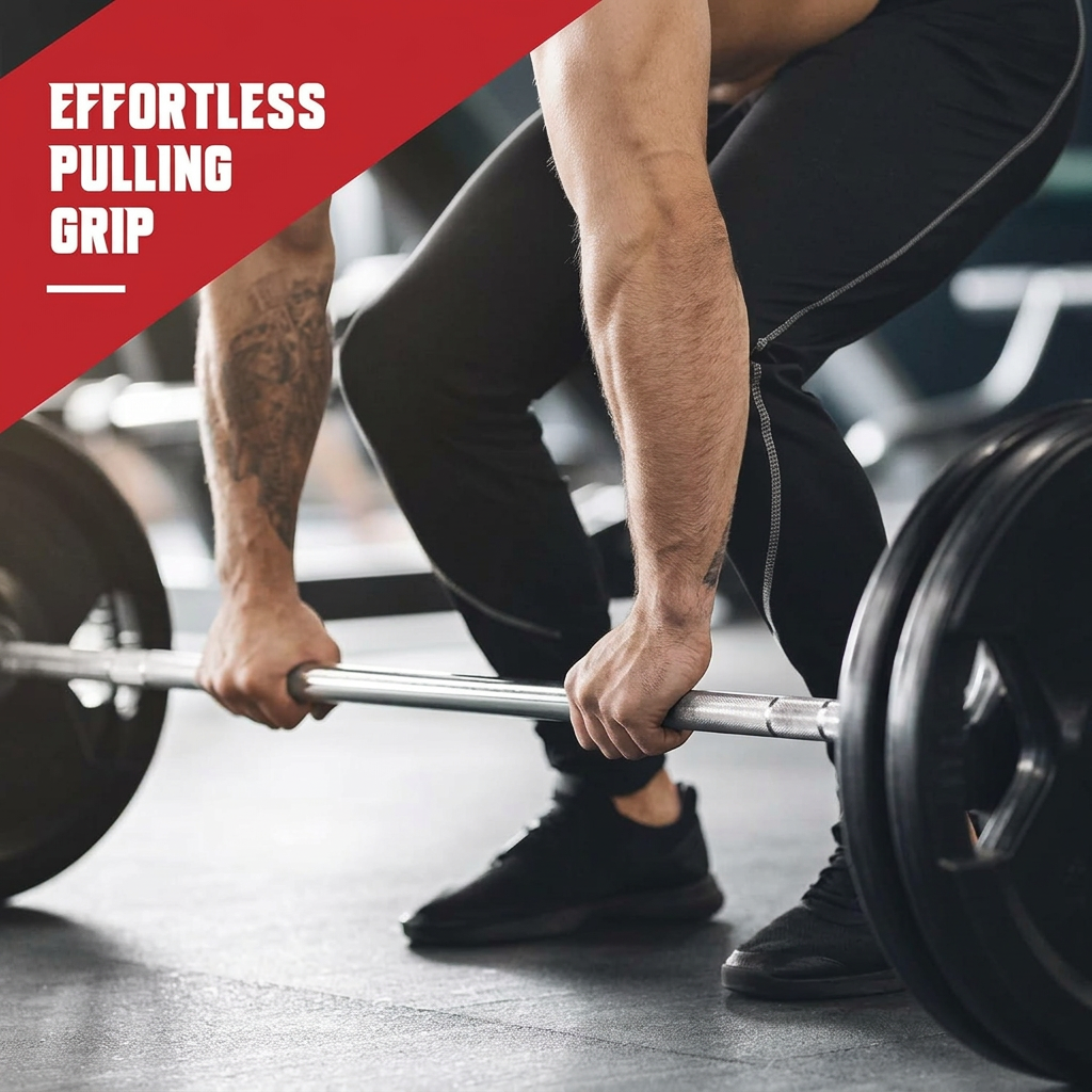 Adjustable Leather Wrist Straps for Gym and Strength Training