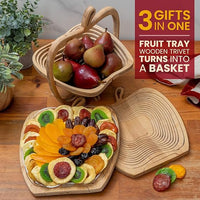 Assorted dried fruit basket presented as a birthday gift