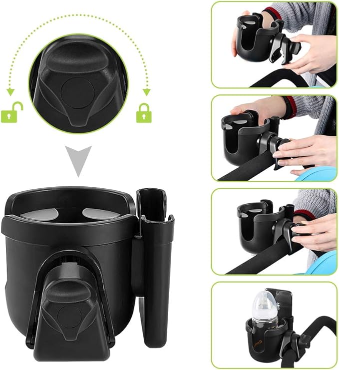 Dual-function cup and phone holder for beverages and smartphone