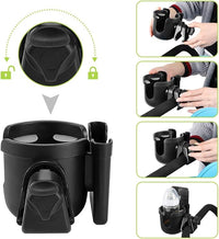 Dual-function cup and phone holder for beverages and smartphone