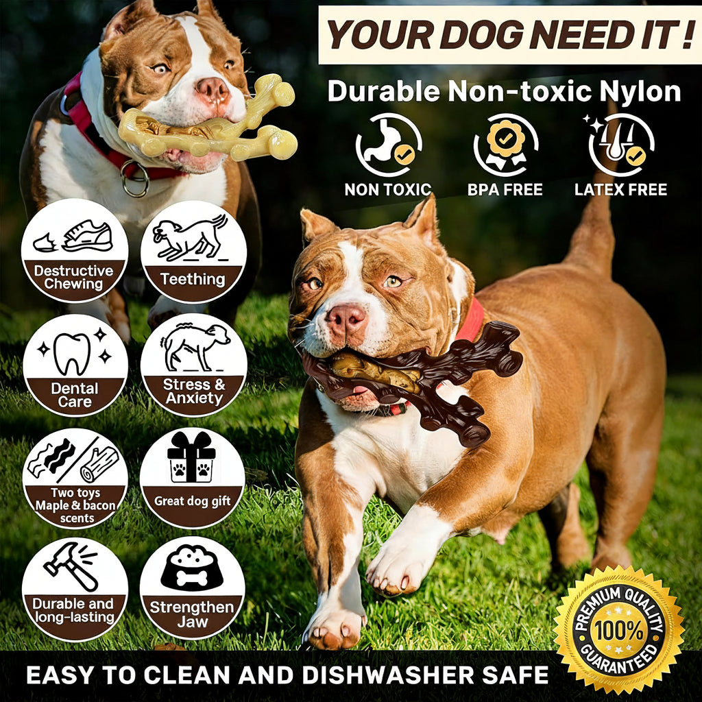 Durable Dog Chew Toy With Bone Design For Everyday Use