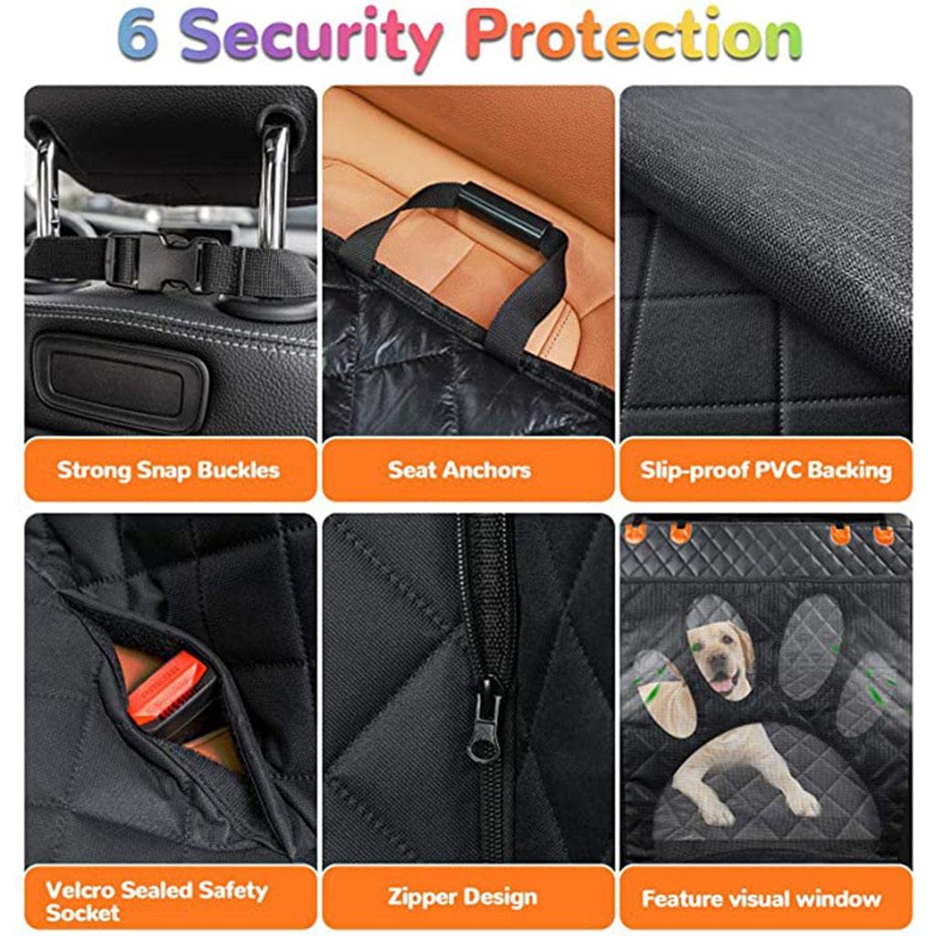 Durable pet car seat cover for dogs
