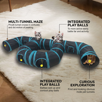 Easy-clean foldable cat toy and nest
