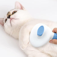 Easy Clean Pet Brush With Push Button Design