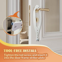 Easy to install cat door latch with adjustable strap, ideal for blocking dog access to pet spaces.