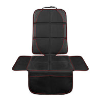 Easy installation car seat protector with thick padding for superior seat protection.