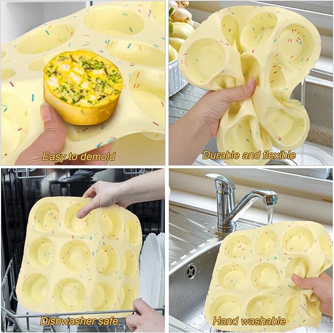 Egg Bite Mold 12 Cup Silicone