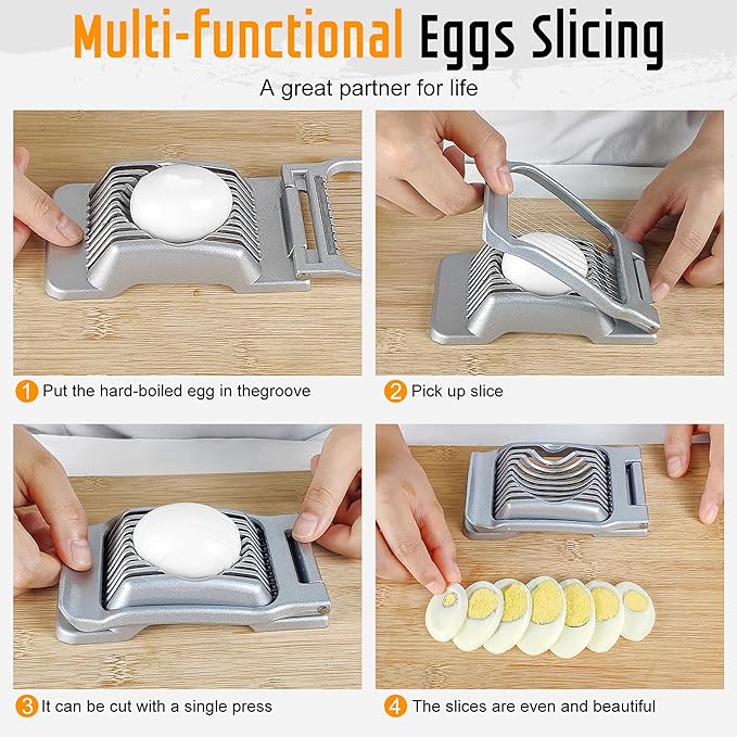 Egg and Fruit Slicer with Precision Steel Wires
