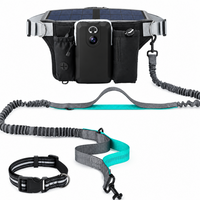 Elastic double dog walking leash for outdoor activities