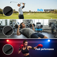 Black elbow sleeves for active daily use