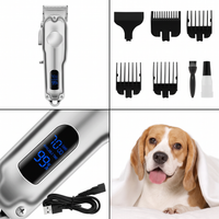 Electric dog grooming clipper for coat trimming