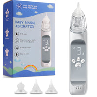 Electric baby nose cleaner with three silicone tips