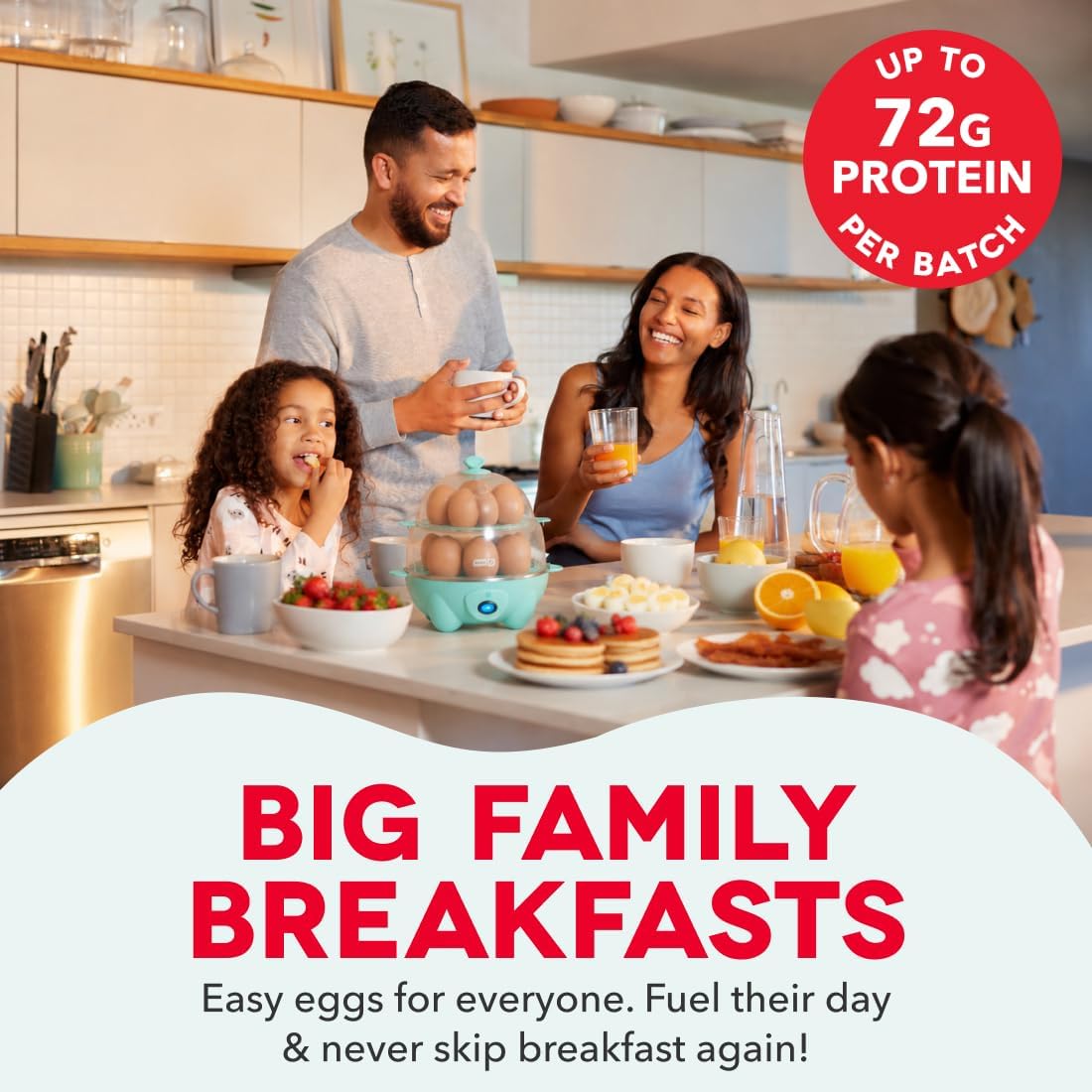 electric egg boiler and poacher for everyday breakfast preparation