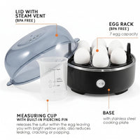 electric egg cooker with auto shut off function for daily kitchen use