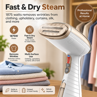 Portable Handheld Garment Steamer with 3 Attachments