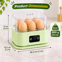 Multifunctional egg cooker shown steaming a compatible portion of fish.