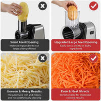 Electric Salad Maker & Vegetable Cutter with 5 Blades