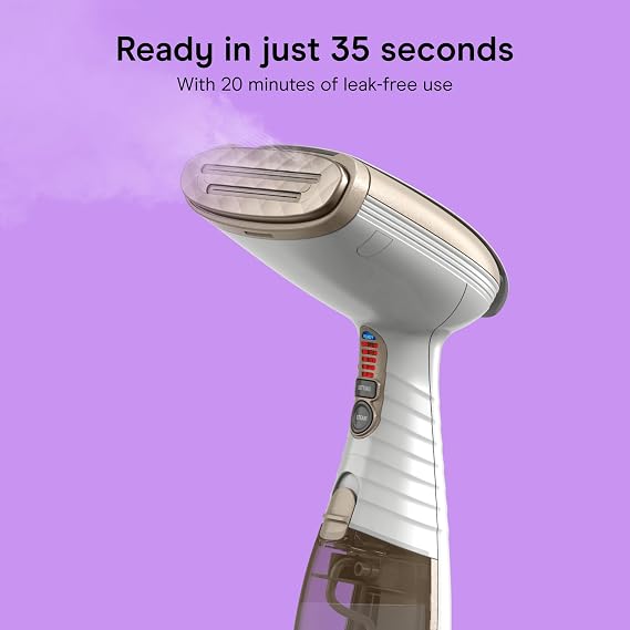 Portable Clothes & Upholstery Steamer – White