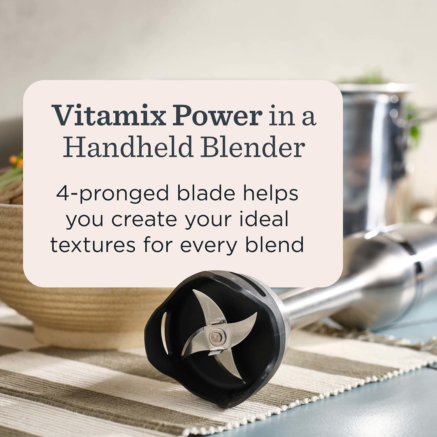 Premium Immersion Blender 625W Stainless Steel Shaft