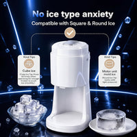 Portable Shaved Ice Maker with Adjustable Thickness Settings