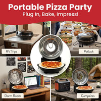electric pizza maker compact indoor oven