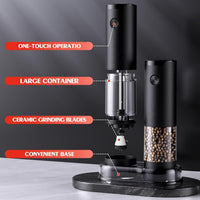 Electric Salt Pepper Grinder Set with LED