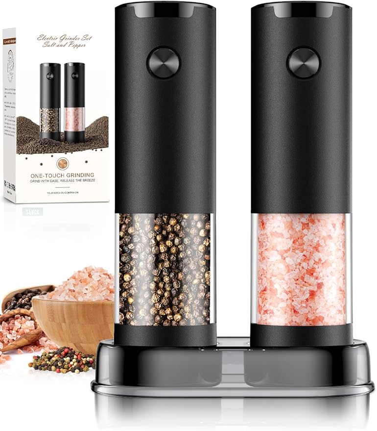 Automatic Salt and Pepper Grinder Set