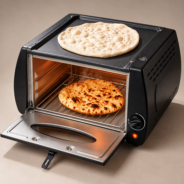 Mini Tandoor Oven – Electric Tabletop Pizza, Roti & Naan Maker