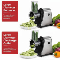 Multi-Function Electric Slicer & Grater with 5 Blades
