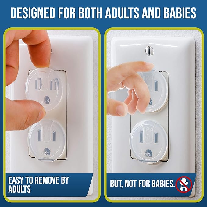 Electrical safety covers for toddler protection from sockets