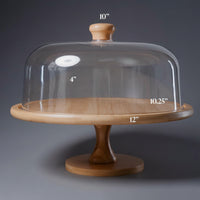 Tabletop Cake Holder with Decorative Dome