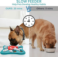 Interactive enrichment toy for dogs, puppies, and cats, designed for cognitive development.