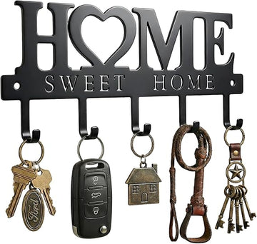 Wall Key Holder with 5 Hooks