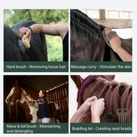 Horse Grooming Organizer Bag With 13 Piece Care Set