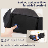 Ergonomic baby carrier with non-slip hip seat, ideal for newborns and toddlers.