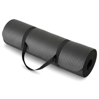 Extra thick yoga mat for comfortable home workout and exercise