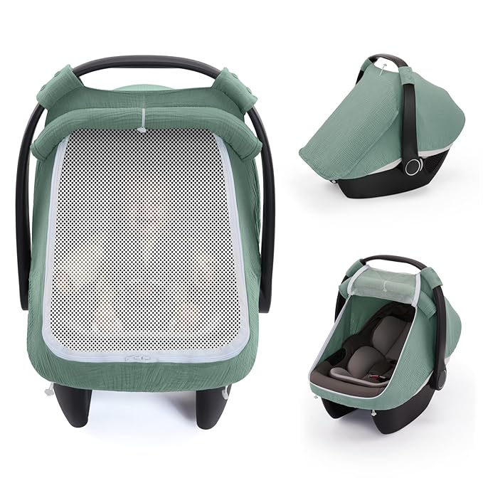 Extra large baby stroller muslin cover for daily outings