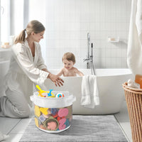 Family bath sponge set for bathroom and travel