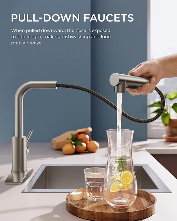 Stainless Steel Sink Faucet with Deck Plate for Home and Laundry Use