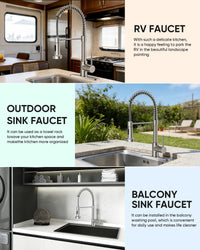 Brushed Nickel Utility Sink Faucet