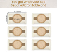 Farmhouse macrame dining placemats with woven texture for kitchen and dining table styling