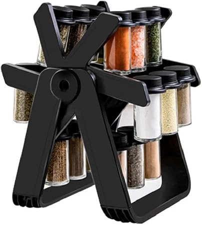 Carousel Seasoning Holder for Kitchen Countertop Storage