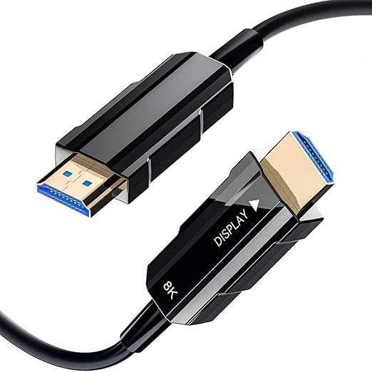 Fiber Optic HDMI Cable 50ft, Ultra High-Speed 48Gbps, Supports 8K@60Hz, 4K@120Hz for PS5, Xbox, HDTV
