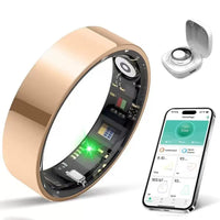 Fitness tracking smart ring for men and women with step counting and activity monitoring