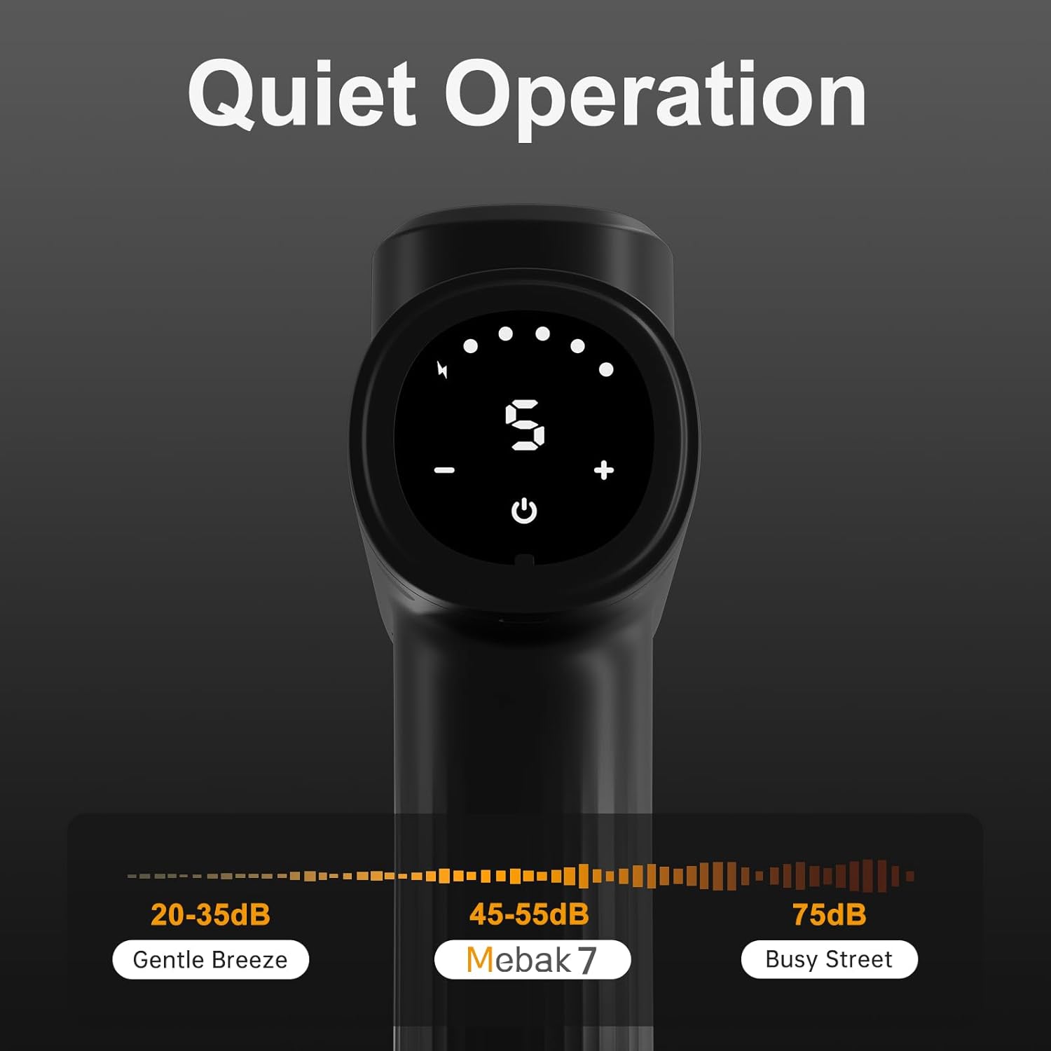 5-speed massage device with comfortable handheld grip